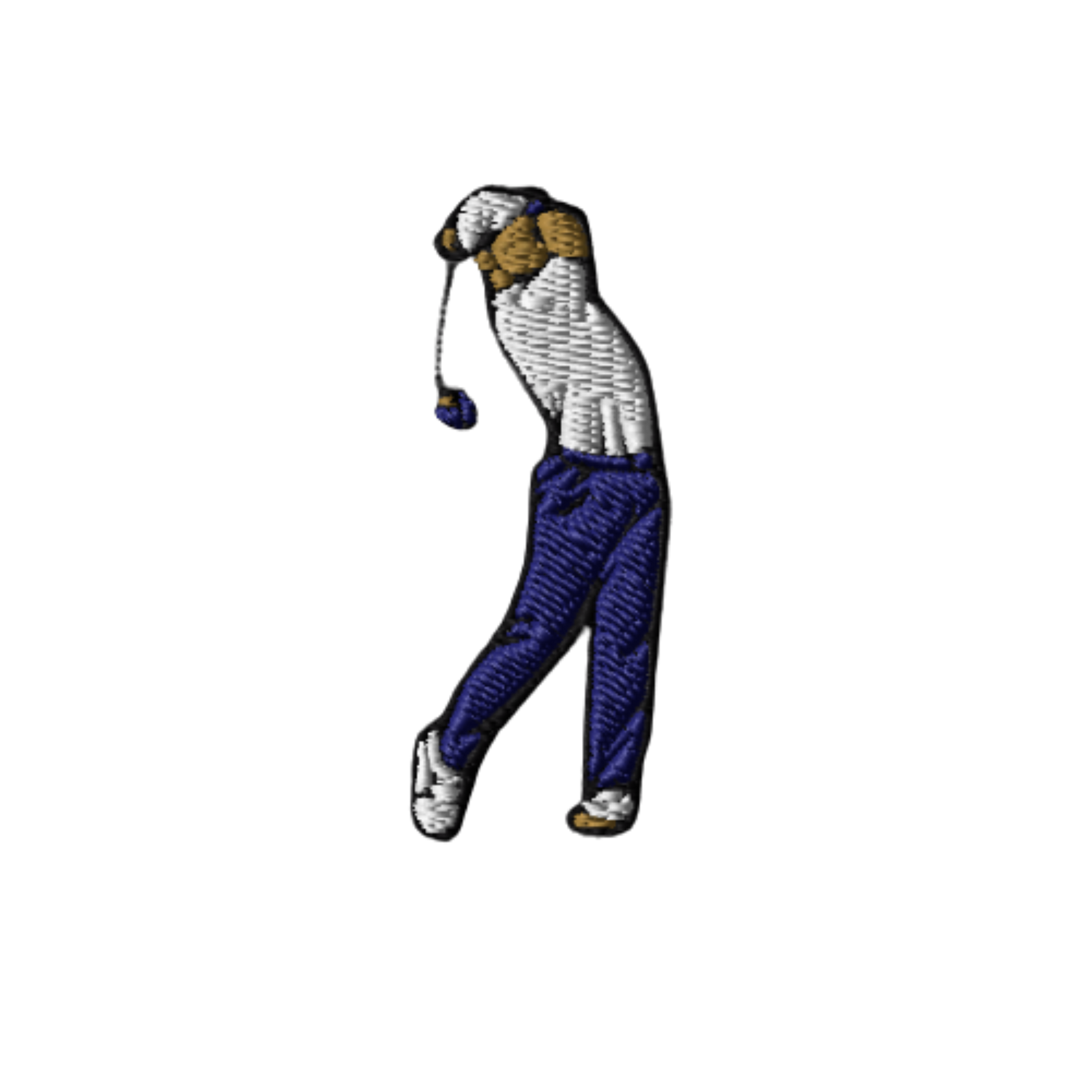 Polo_de_golf_brodat_amb_golfista_fent_swing_Tot_Queda_en_Familia