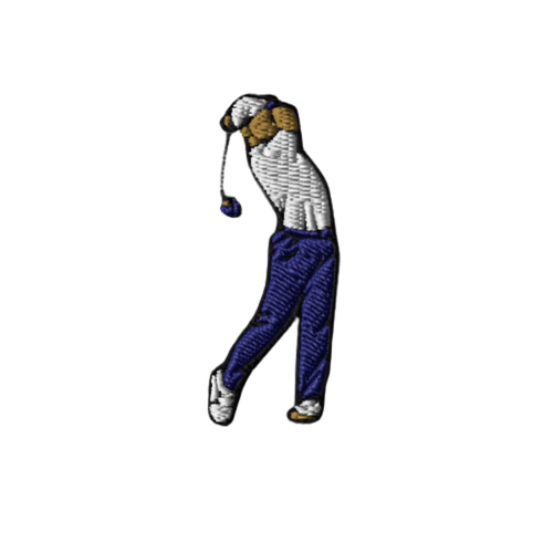 Polo_de_golf_brodat_amb_golfista_fent_swing_Tot_Queda_en_Familia
