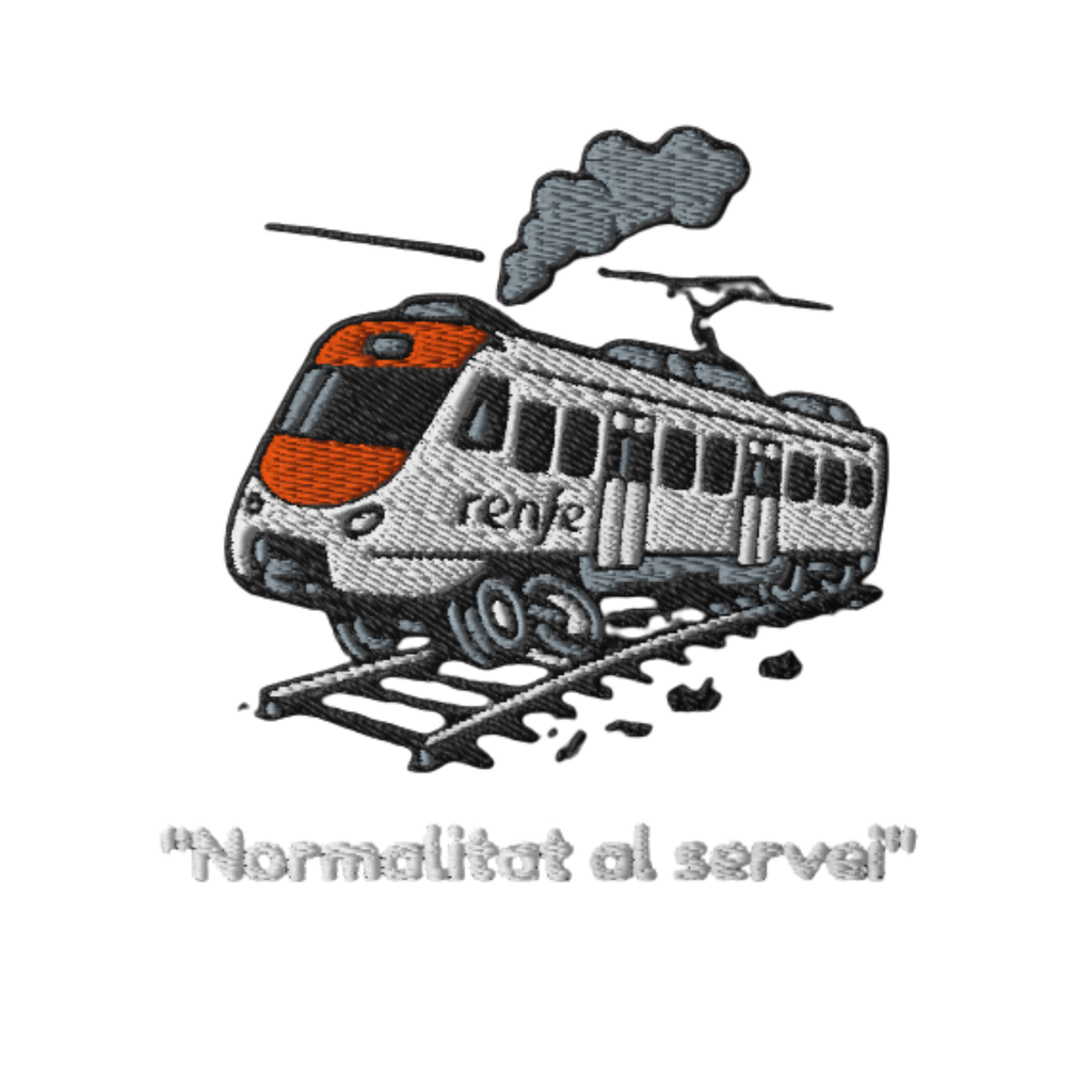 Samarreta “Normalitat al servei” Renfe -   Samarretes Catalanes Brodades