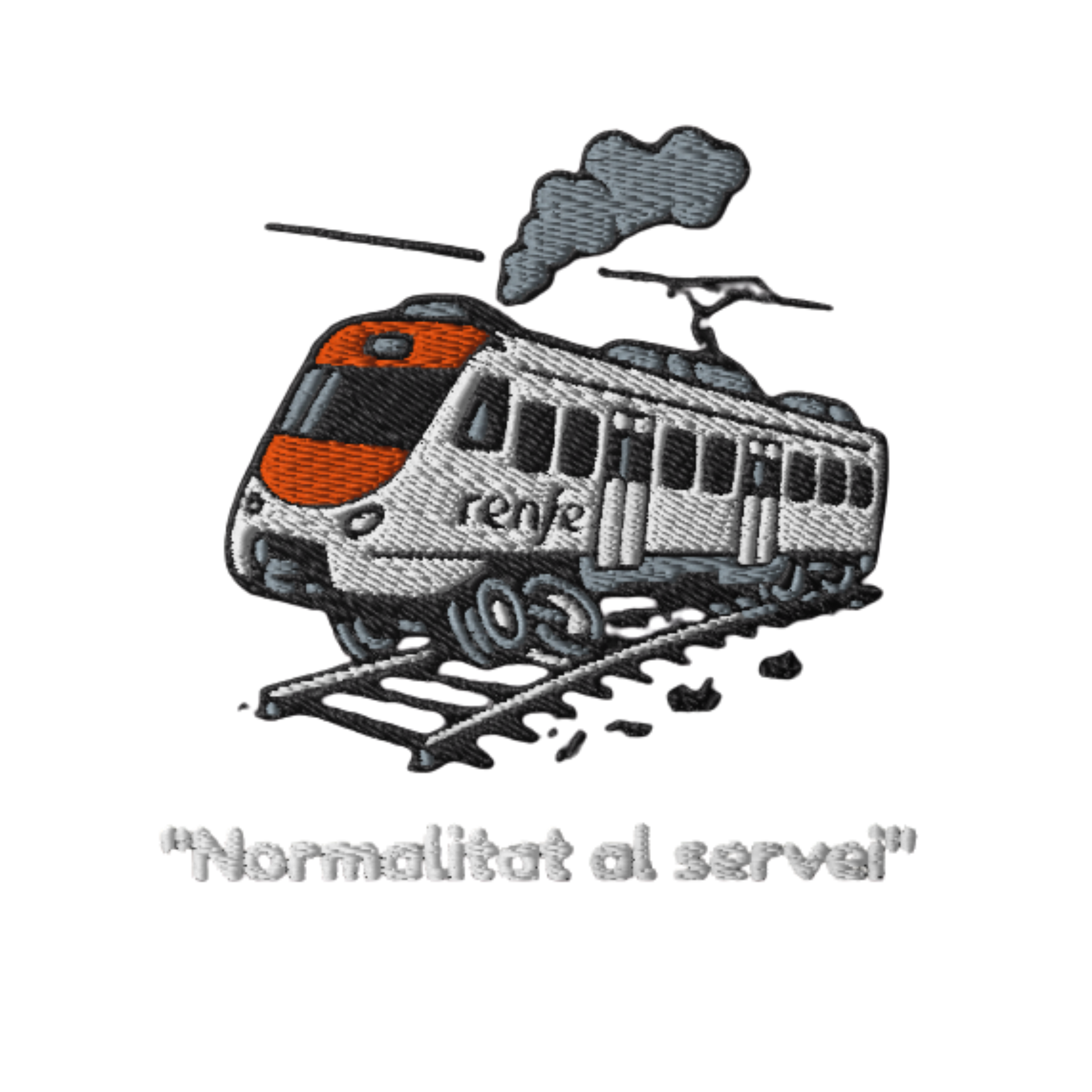 Samarreta “Normalitat al servei” Renfe -   Samarretes Catalanes Brodades