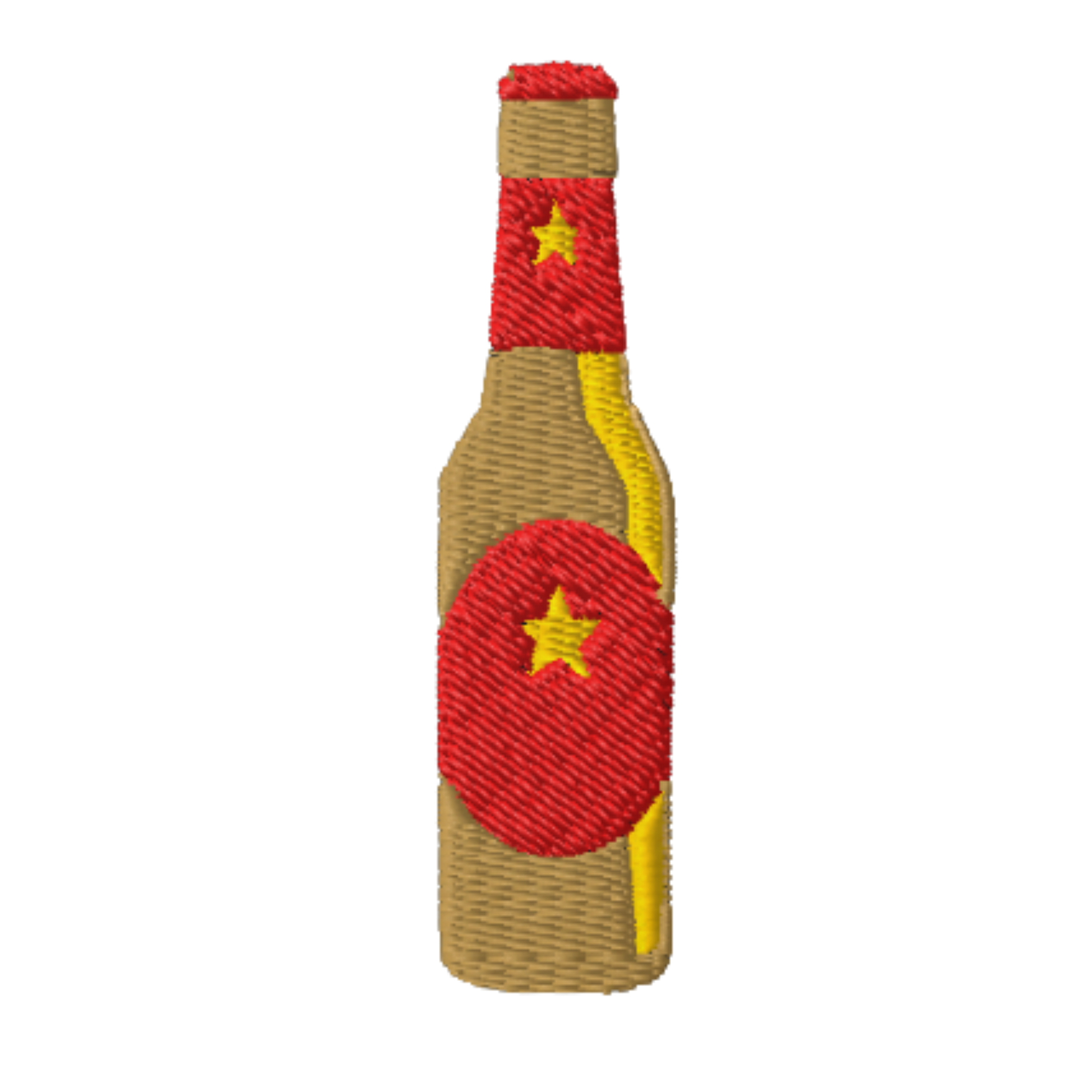 Samarreta brodada amb cervesa estrella Pamm – Tot Queda en Família