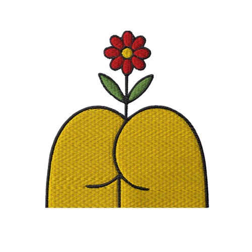 sudadera - dessuadora - brodada flor al cul –  Tot Queda en Família