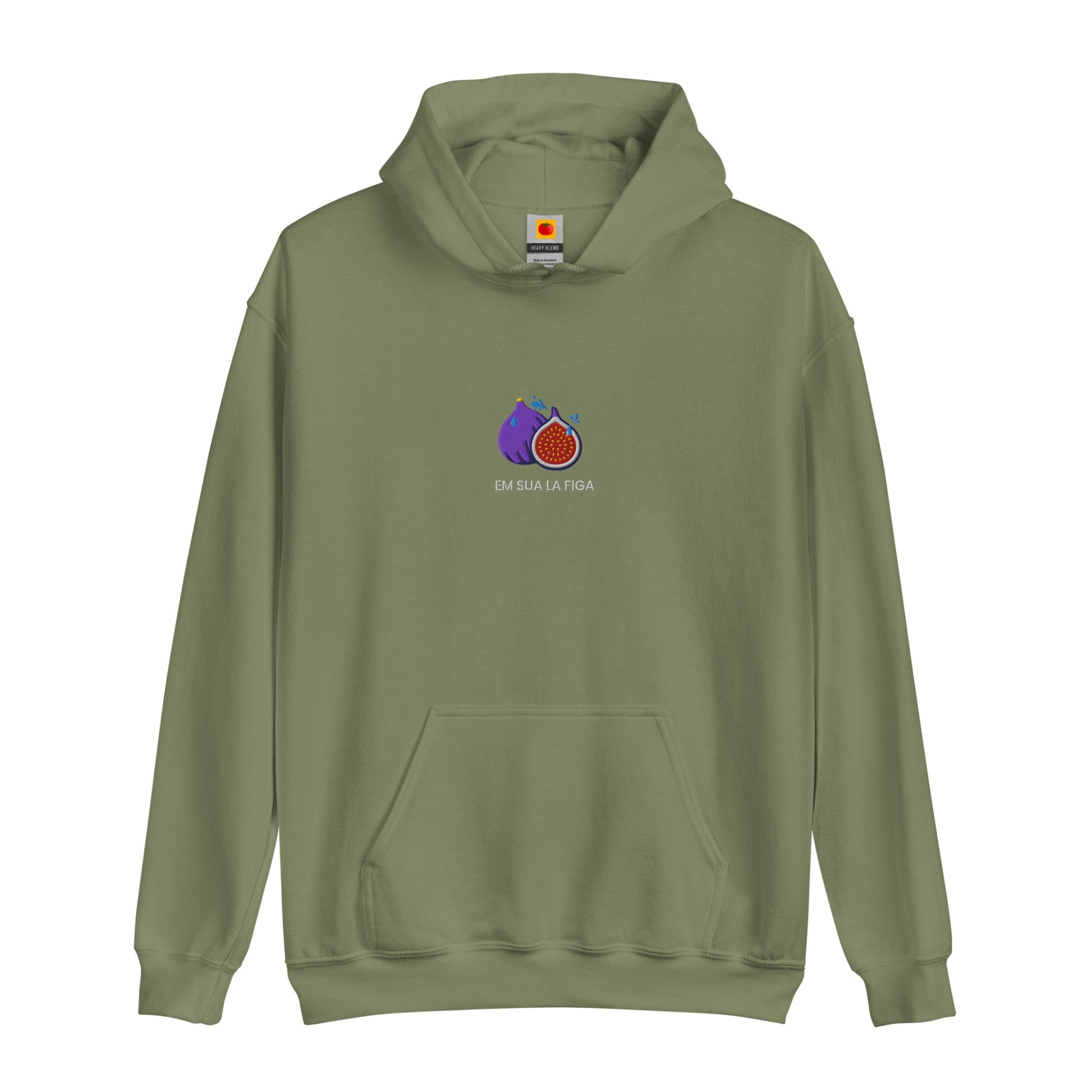 sudadera - dessuadora - brodada Em sua la figa – verd - Tot Queda en Família