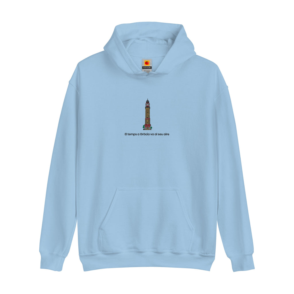 sudadera - dessuadora - brodada vila de gràcia – blau - Tot Queda en Família