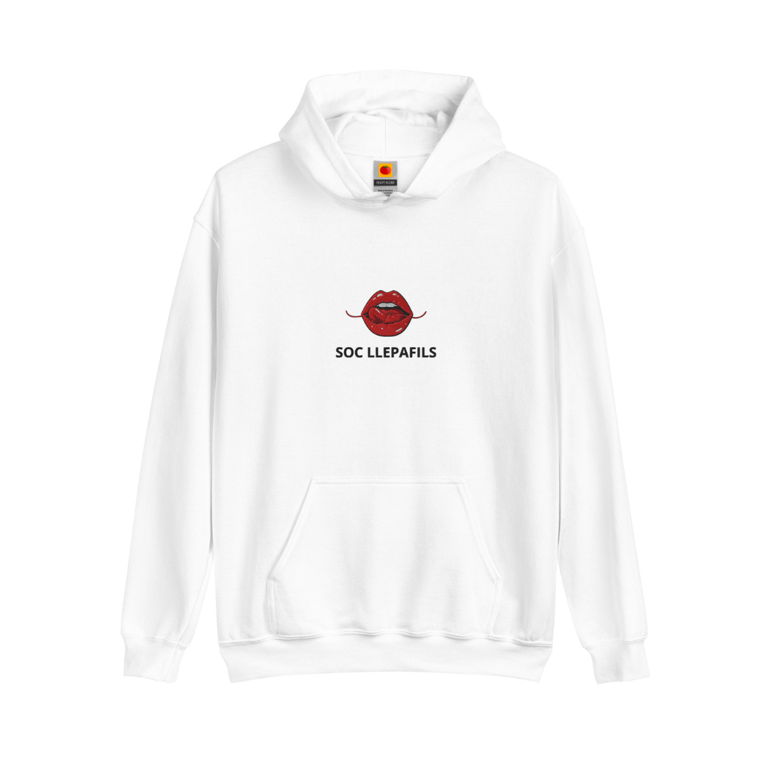 Dessuadora sudadera brodada - blanc - Llepafils – Tot Queda en Família