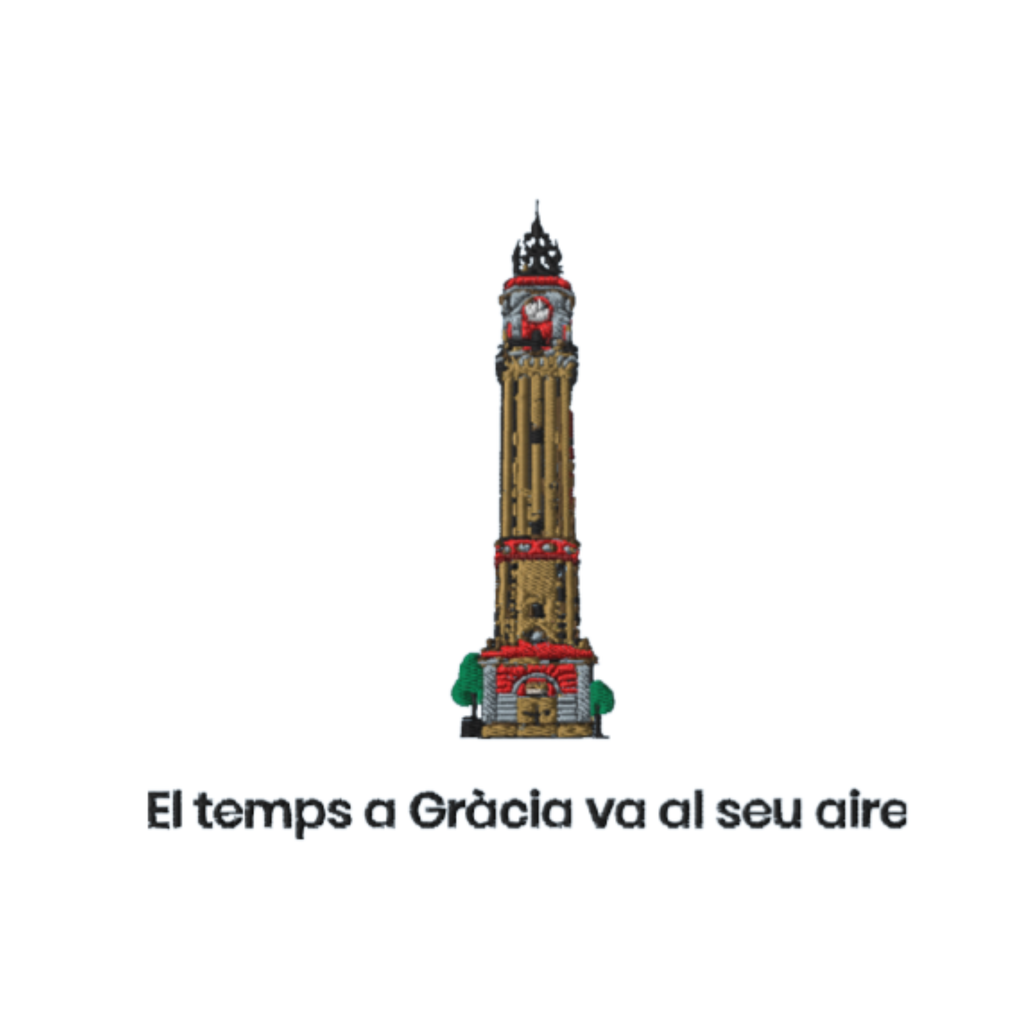 sudadera - dessuadora brodada Vila de Gràcia - Tot Queda en Família